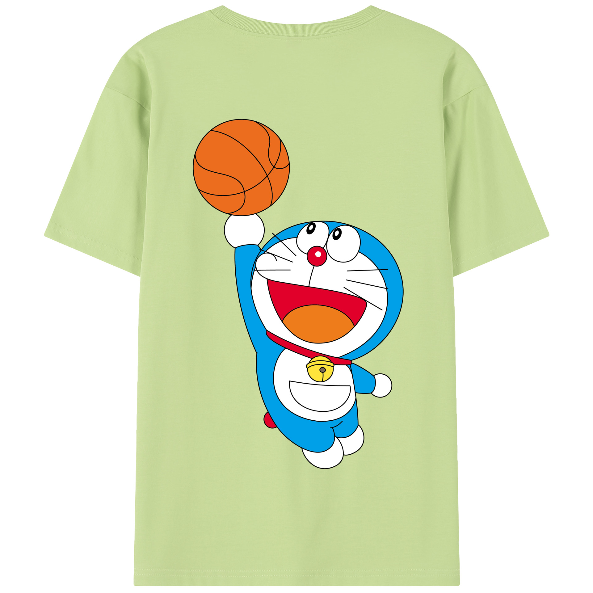 （画像用） ドラえもん Doraemon 綿100％半袖Tシャツ（背面プリント）